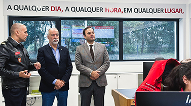 Presidente da Liga de Bombeiros Portugueses visitou Bombeiros de Espinho