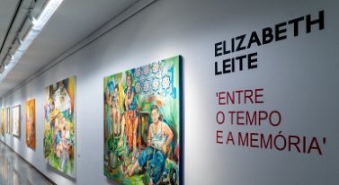Inauguração da exposição de pintura de Elizabeth Leite